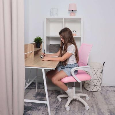 Кресло компьютерное AksHome Кресло поворотное Ricci, розовый, ткань арт. ZN-126073