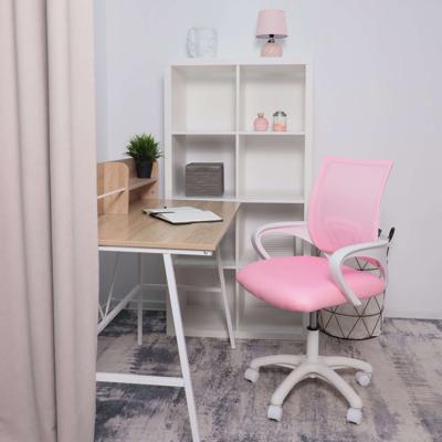 Кресло компьютерное AksHome Кресло поворотное Ricci, розовый, ткань арт. ZN-126073
