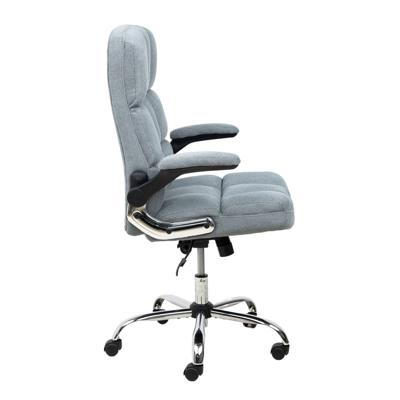 Кресло компьютерное AksHome Кресло поворотное Caesar, серый, велюр арт. ZN-125897