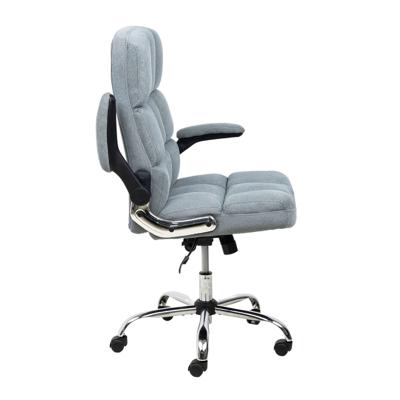 Кресло компьютерное AksHome Кресло поворотное Caesar, серый, велюр арт. ZN-125897