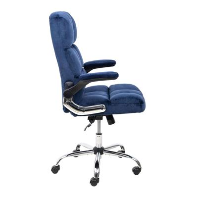Кресло компьютерное AksHome Кресло поворотное Caesar, темно-синий, велюр арт. ZN-125899