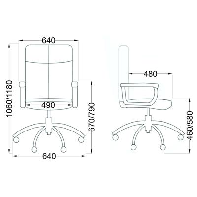 Кресло компьютерное AksHome Кресло поворотное Mark, светло-зеленый, ткань арт. ZN-125997