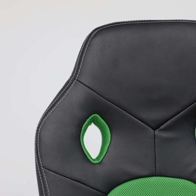 Кресло компьютерное AksHome Кресло поворотное Flaviy, черный/серый/салатовый, ткань арт. ZN-125944