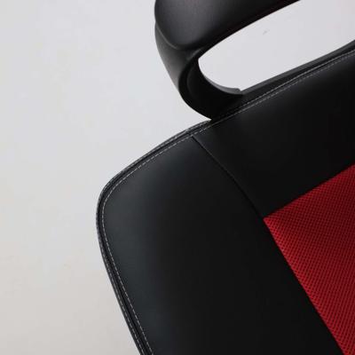 Кресло компьютерное AksHome Кресло поворотное Flaviy, черный/серый/красный, ткань арт. ZN-125943