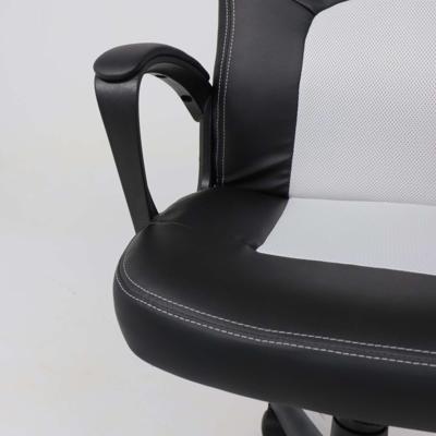 Кресло компьютерное AksHome Кресло поворотное Flaviy, черный/серый/белый, ткань арт. ZN-125942