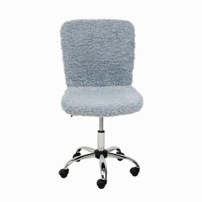 Кресло компьютерное AksHome Кресло поворотное Fluffy, серый, искусственный мех арт. ZN-125947