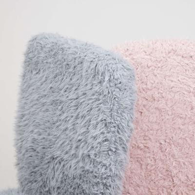 Кресло компьютерное AksHome Кресло поворотное Fluffy, серый, искусственный мех арт. ZN-125947