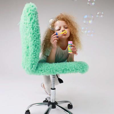 Кресло компьютерное AksHome Кресло поворотное Fluffy, мятный, искусственный мех арт. ZN-125945