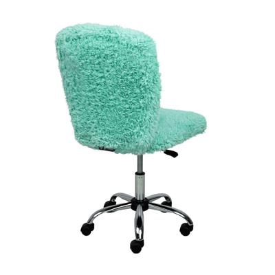 Кресло компьютерное AksHome Кресло поворотное Fluffy, мятный, искусственный мех арт. ZN-125945