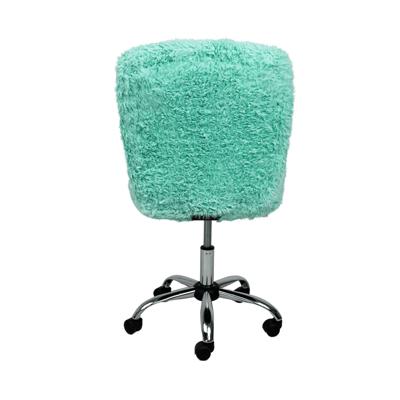 Кресло компьютерное AksHome Кресло поворотное Fluffy, мятный, искусственный мех арт. ZN-125945