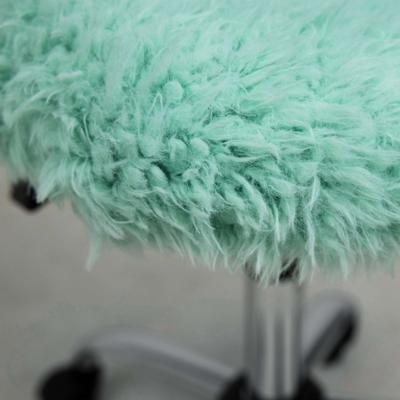 Кресло компьютерное AksHome Кресло поворотное Fluffy, мятный, искусственный мех арт. ZN-125945