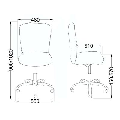 Кресло компьютерное AksHome Кресло поворотное Fluffy, мятный, искусственный мех арт. ZN-125945