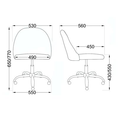 Кресло компьютерное AksHome Кресло поворотное Sirena, бежевый, велюр арт. ZN-126090
