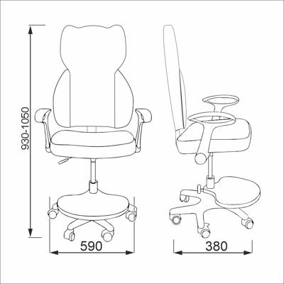 Кресло компьютерное AksHome Кресло поворотное REDLEY, ткань, (синий) арт. ZN-188913