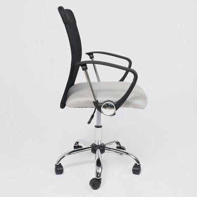 Кресло компьютерное AksHome Кресло поворотное ARIA, LIGHT, ECO/сетка, черный+сетка-серебро арт. ZN-273779