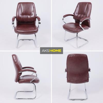 Кресло компьютерное AksHome Стул King, коричневый бриллиант, экокожа арт. ZN-368731