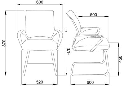 Кресло компьютерное AksHome Стул Ricci, черный+черный, ткань арт. ZN-381501