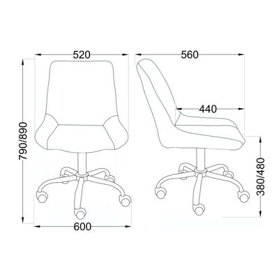 Кресло компьютерное AksHome Кресло поворотное Lumier, сапфировый, велюр арт. ZN-381504