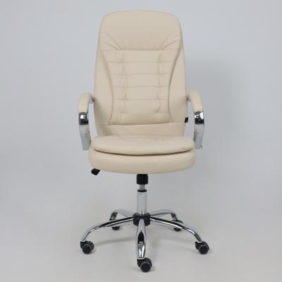 Кресло компьютерное AksHome Кресло поворотное Richard New, кремовый, экокожа арт. ZN-381506