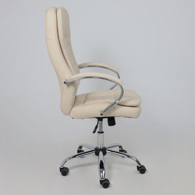 Кресло компьютерное AksHome Кресло поворотное Richard New, кремовый, экокожа арт. ZN-381506