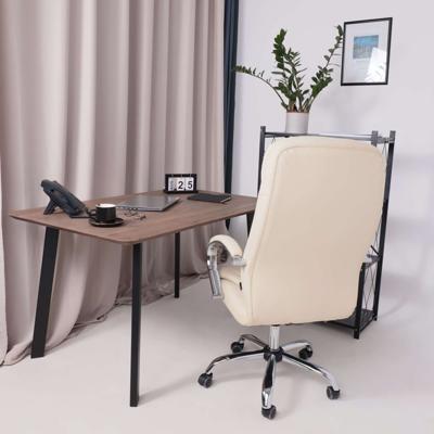Кресло компьютерное AksHome Кресло поворотное Richard New, кремовый, экокожа арт. ZN-381506