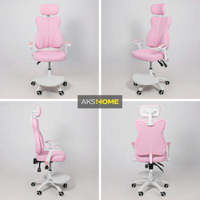 Кресло компьютерное AksHome Кресло поворотное LOLU, ткань, розовый арт. ZN-381511