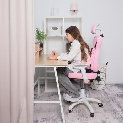 Кресло компьютерное AksHome Кресло поворотное LOLU, ткань, розовый арт. ZN-381511
