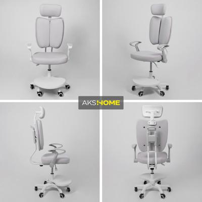 Кресло компьютерное AksHome Кресло поворотное Twins, серый, ткань арт. ZN-381512