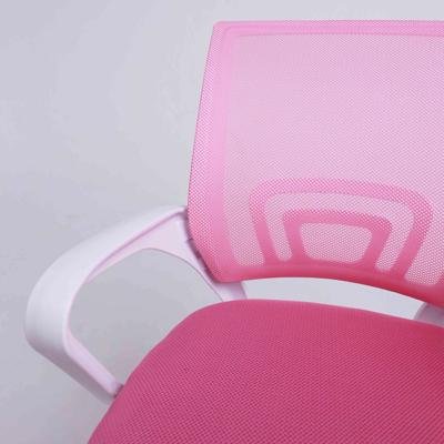 Кресло компьютерное AksHome Кресло рабочее, поворотное RICCI NEW, white, ткань/сетка, розовый арт. ZN-418419