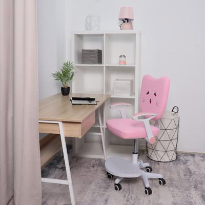 Кресло компьютерное AksHome Кресло поворотное Catty, котенок розовый, ткань арт. ZN-125901