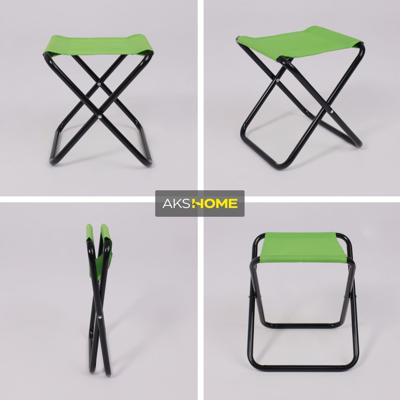 Табурет AksHome Табурет складной Angler, зеленый, ткань арт. ZN-169451