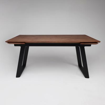 Стол AksHome Стол раздвижной Сангай, 160(220)*80, дуб мореный, массив арт. ZN-126359