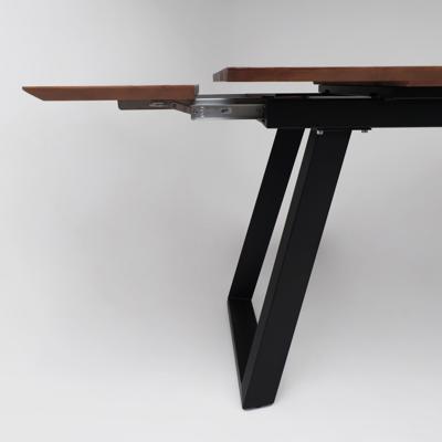 Стол AksHome Стол раздвижной Сангай, 160(220)*80, дуб мореный, массив арт. ZN-126359