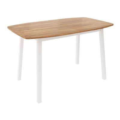 Стол AksHome Стол раздвижной Лион, 120(152)*70, дуб, лдсп, цвет опоры белый арт. ZN-381535