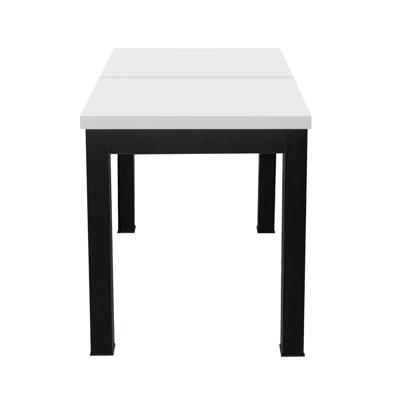 Стол AksHome Стол раздвижной BLACK, 1100(1490)*670*770, (белый мат) арт. ZN-381536