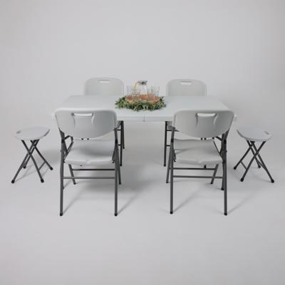 Стол AksHome Стол садовый складной, белый, hdpe-пластик, длина 180 см арт. ZN-381540