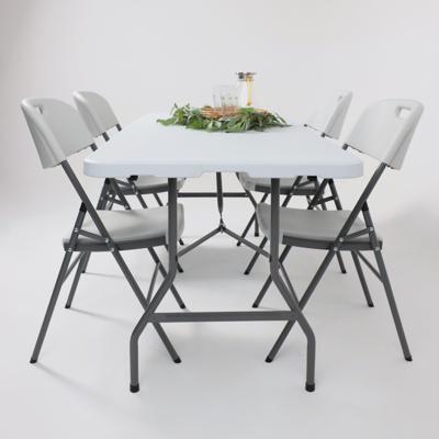 Стол AksHome Стол садовый складной, белый, hdpe-пластик, длина 180 см арт. ZN-381540