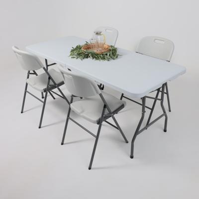Стол AksHome Стол садовый складной, белый, hdpe-пластик, длина 180 см арт. ZN-381540