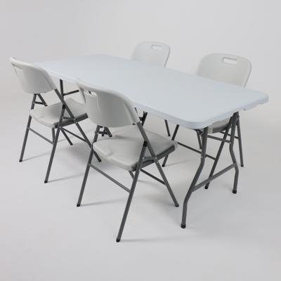 Стол AksHome Стол садовый складной, белый, hdpe-пластик, длина 180 см арт. ZN-381540