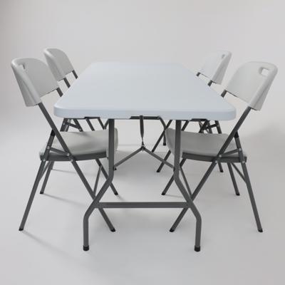 Стол AksHome Стол садовый складной, белый, hdpe-пластик, длина 180 см арт. ZN-381540