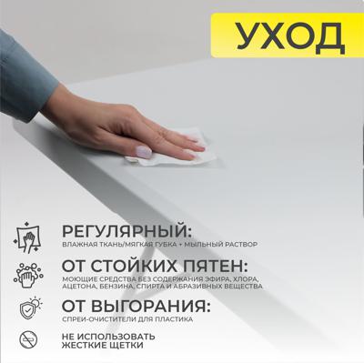Стол AksHome Стол садовый складной, белый, hdpe-пластик, длина 180 см арт. ZN-381540