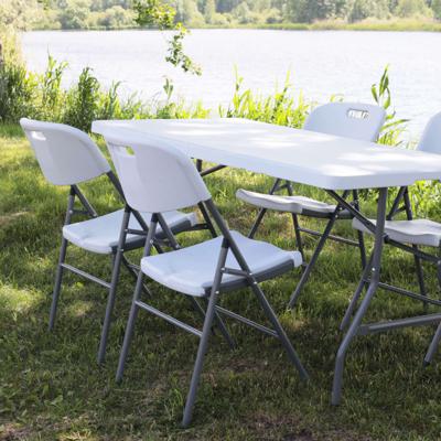 Стол AksHome Стол садовый складной, белый, hdpe-пластик, длина 180 см арт. ZN-381540