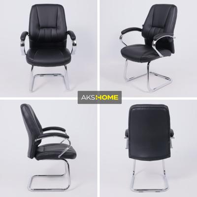 Офисное кресло AksHome Стул King, черный, экокожа арт. ZN-126741