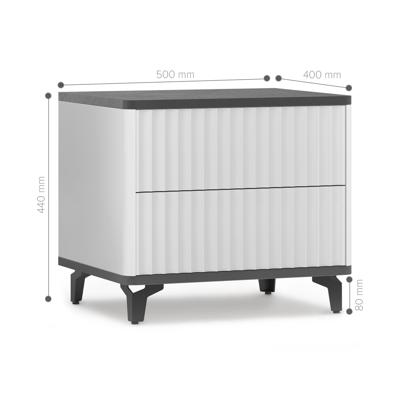 Стол-консоль AksHome Стол-консоль Royal-5003, белый + металл бруклин, мдф пленочный + лдсп арт. ZN-144352