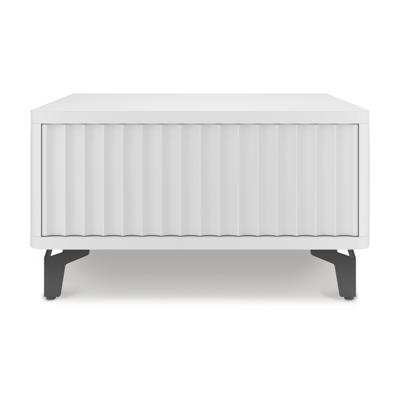 Стол-консоль AksHome Стол-консоль SHTABE ROYAL 5001 эко, Белый-Белый-Черный арт. ZN-144360