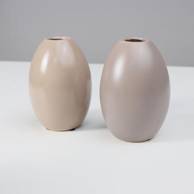 Ваза AksHome Ваза керамическая MARS, светло-серый, 11*15см арт. ZN-381552