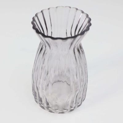 Ваза AksHome Ваза стеклянная BOW, серый, 9*20см арт. ZN-381561