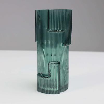 Ваза AksHome Ваза стеклянная CASH, зеленый, 10*20см арт. ZN-381563