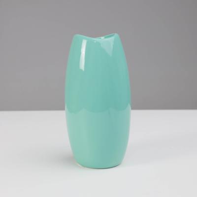 Ваза AksHome Ваза керамическая GHOST, голубой, 12,5*12,5*23,5см арт. ZN-381564