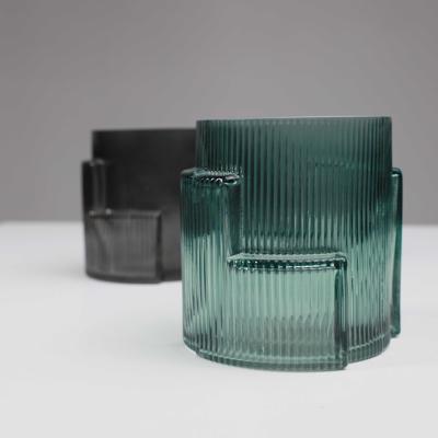 Ваза AksHome Ваза стеклянная CASH, зеленый, 15*15см арт. ZN-381568